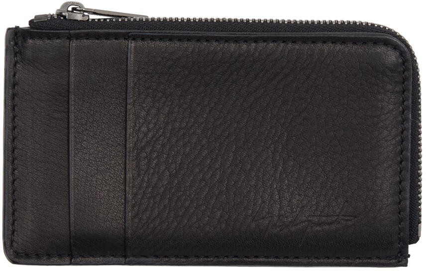 YOHJI YAMAMOTO Black Discord Mini Card Holder Cover