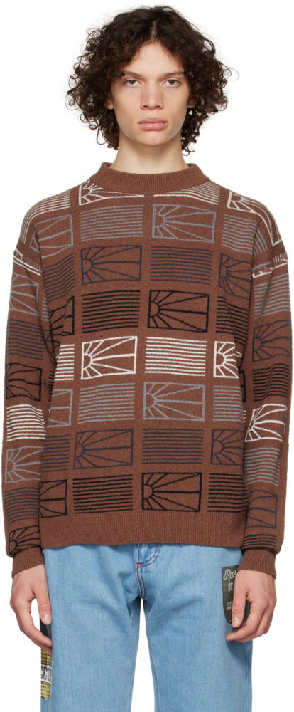 Rassvet Brown Jacquard Sweater Cover