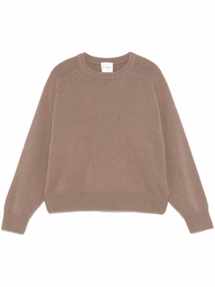 Nude cashmere sweater - Brown Cover