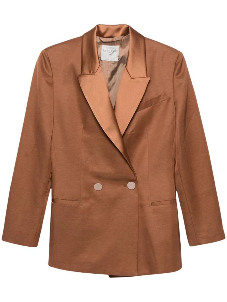 Forte Forte double-breasted blazer - Brown Cover