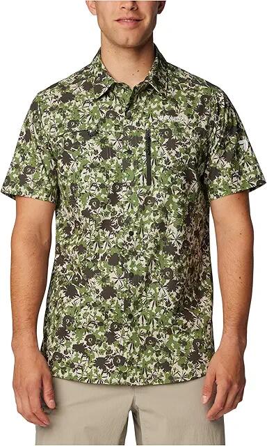 Columbia Summit Valley Woven Short Sleeve Shirt (Canteen Pop Florid) Men's Clothing Cover