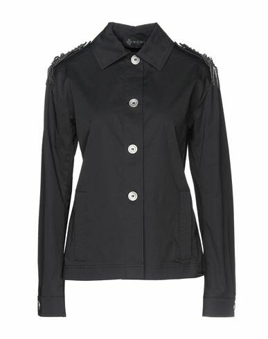 Mr & Mrs Italy Woman Jacket Black Cotton, Elastane Cover