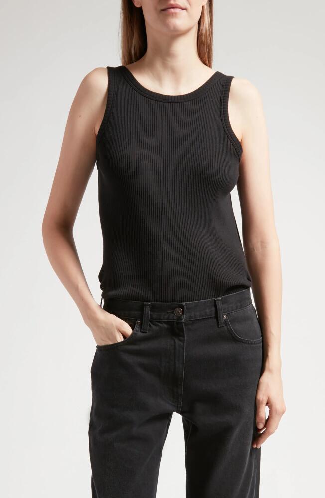 The Row Misty Rib Tank in Black Cover