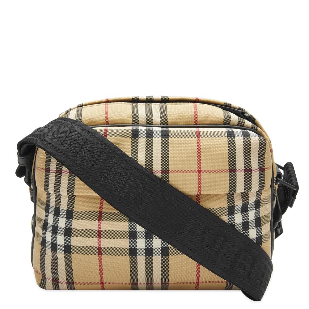 Burberry Men's Paddy Check Shoulder Bag in Archive Beige Cover