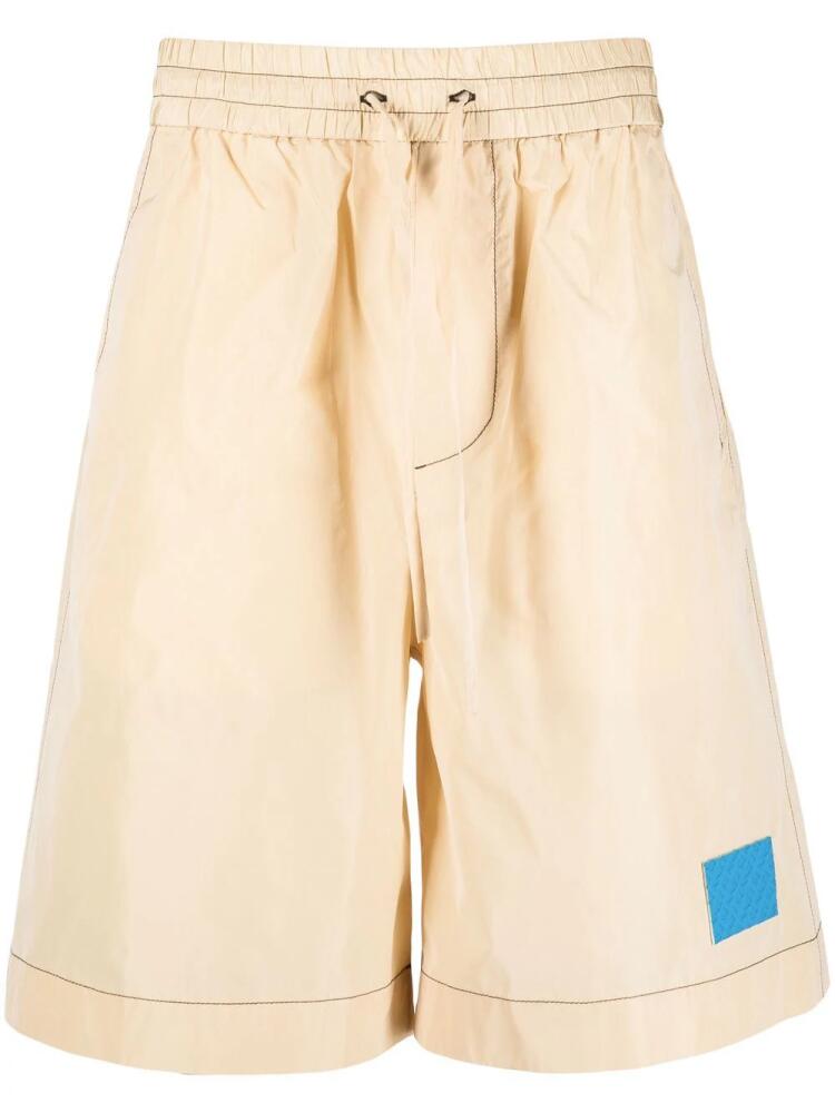 Sunnei wide-leg drawstring shorts - Neutrals Cover