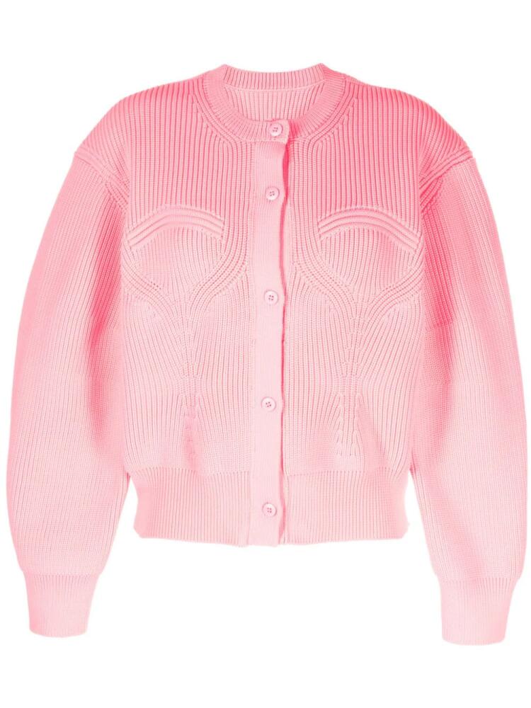 JNBY contoured-rib cardigan - Pink Cover