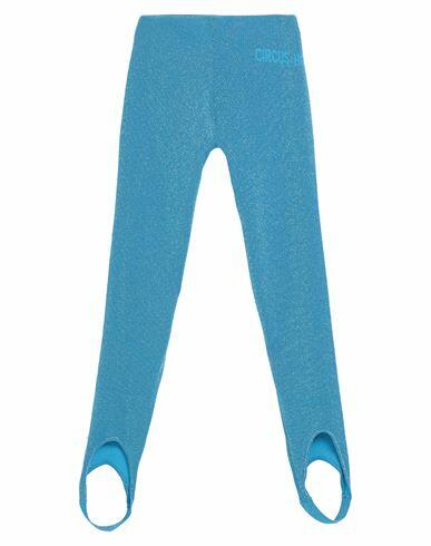 Circus Hotel Woman Leggings Azure Viscose, Polyamide, Polyester Cover