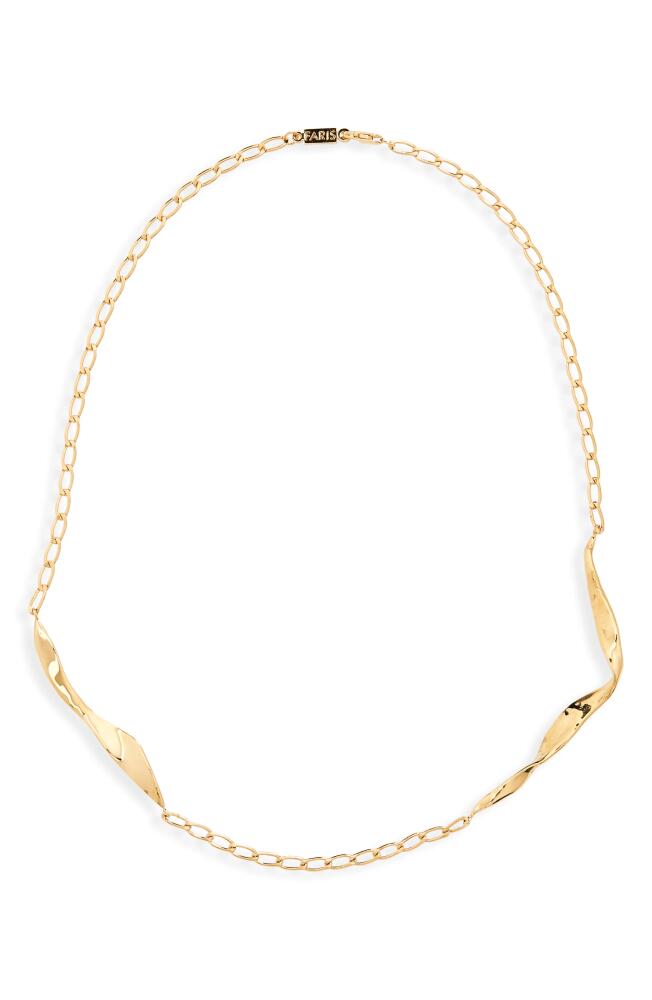 FARIS Blade Necklace in Gold Cover