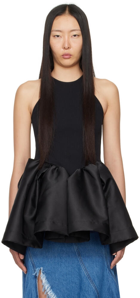 Marques Almeida Black Paneled Tank Top Cover