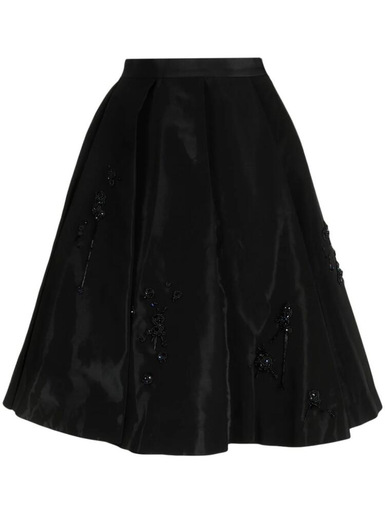 Undercover embroidered high-waisted skirt - Black Cover