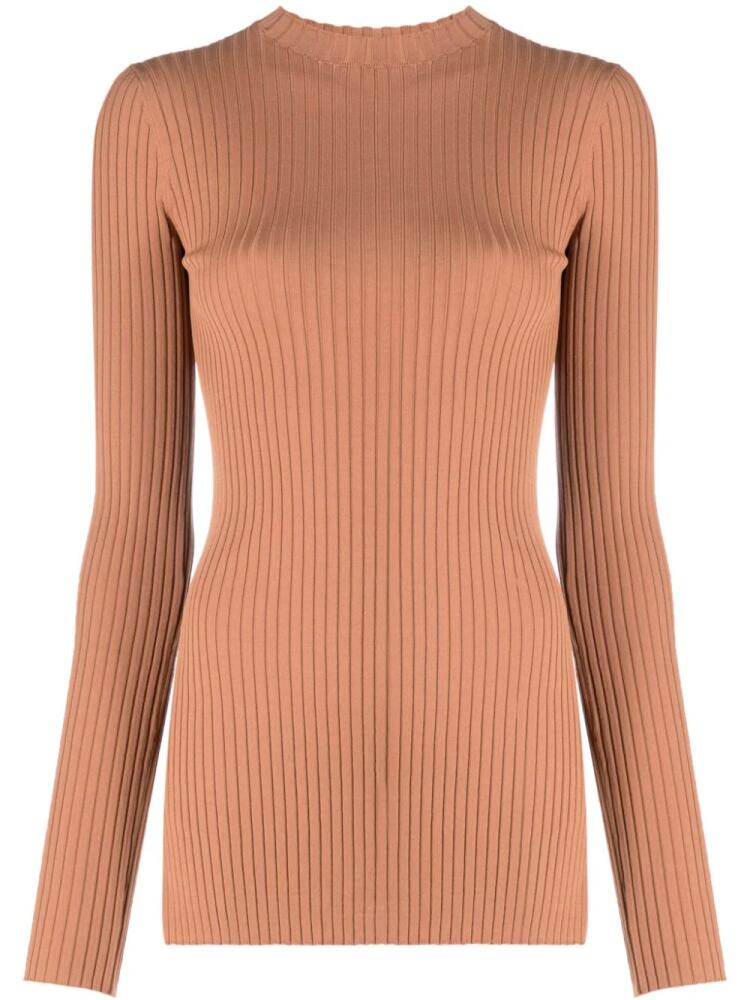 Nanushka Bardia ribbed knitted top - Brown Cover