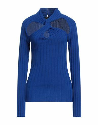 Versace Woman Sweater Bright blue Wool, Cashmere Cover