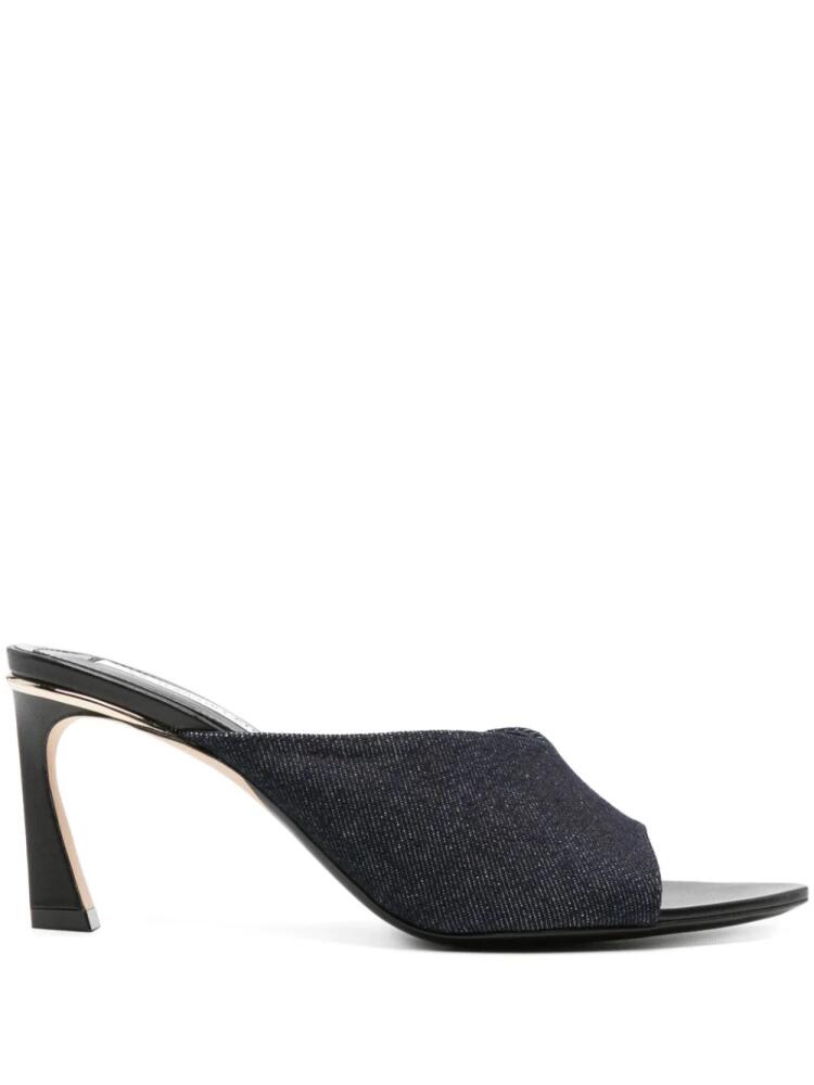 Victoria Beckham 75mm denim mules - Blue Cover