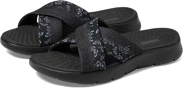 SKECHERS Performance GOwalk Flex Sandal - Butterfly Bliss (Black) Women's Sandals Cover