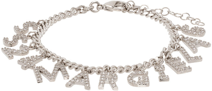 MM6 Maison Margiela Silver Letter Charms Bracelet Cover