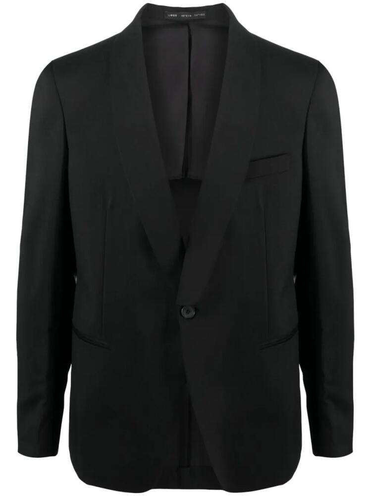 Low Brand shawl-lapel wool blazer - Black Cover