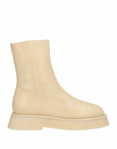 Wandler Woman Ankle boots Cream Soft Leather Cover