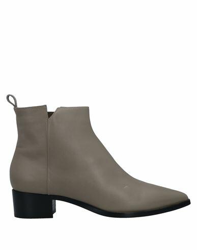 Pomme D'or Woman Ankle boots Dove grey Leather Cover