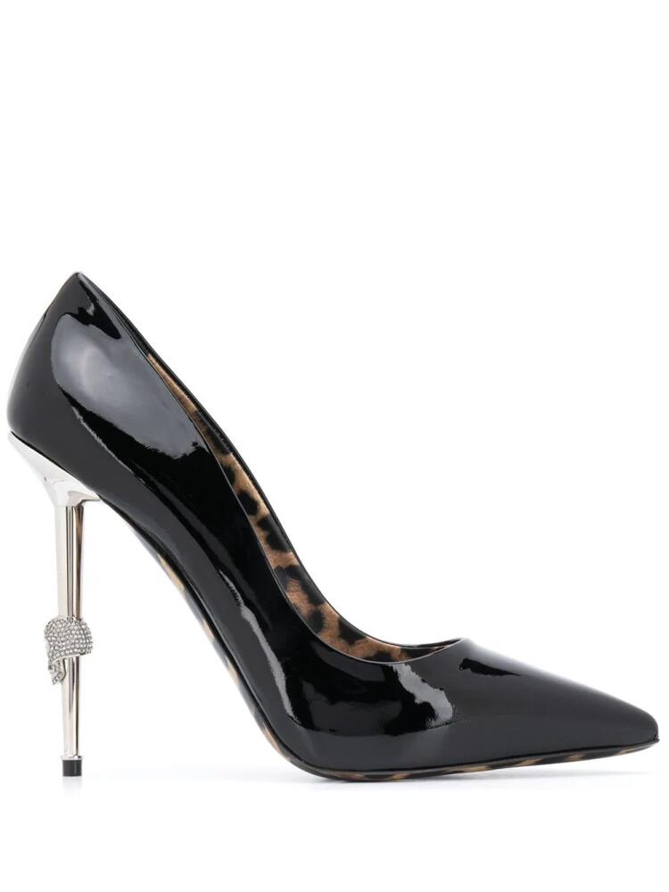 Philipp Plein Skull pointed-toe pumps - Black Cover