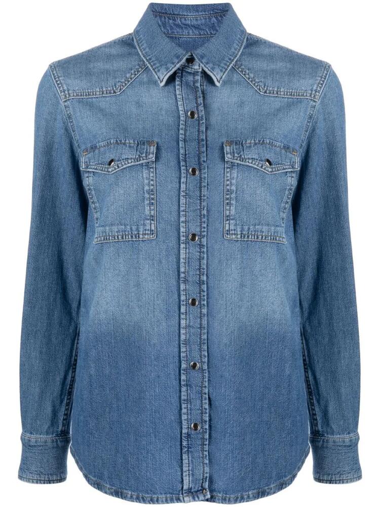 7 For All Mankind Western-style denim shirt - Blue Cover