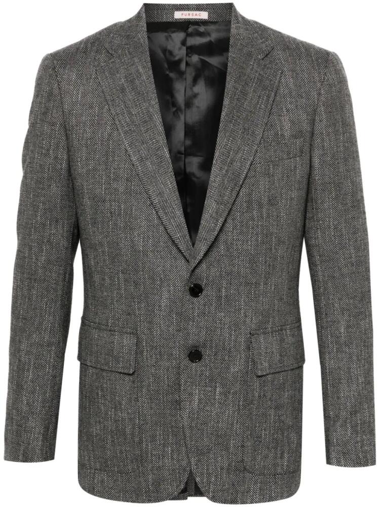 FURSAC herringbone blazer - Grey Cover