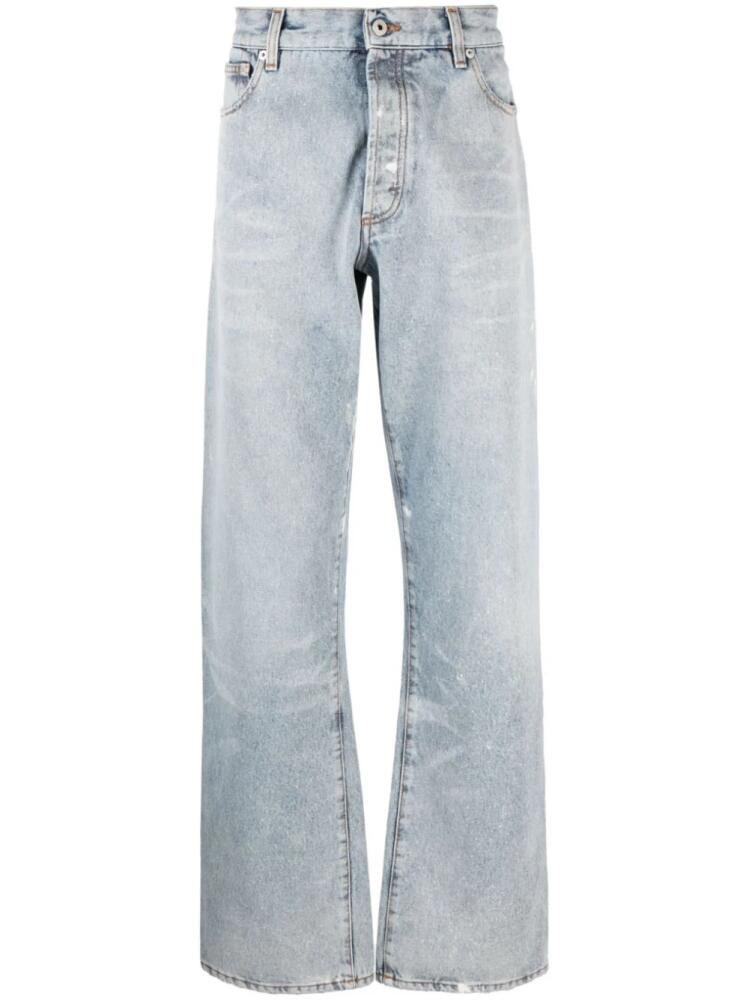 Heron Preston distressed wide leg jeans - Blue Cover