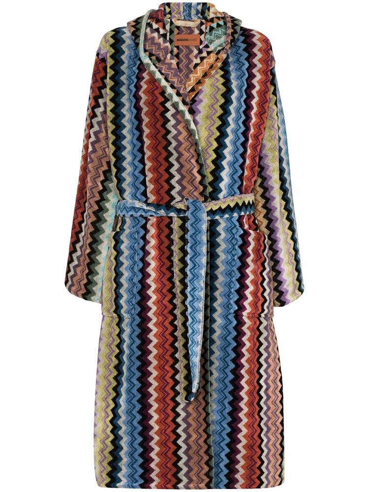 Missoni Home Adam hooded belted robe - Blue Cover