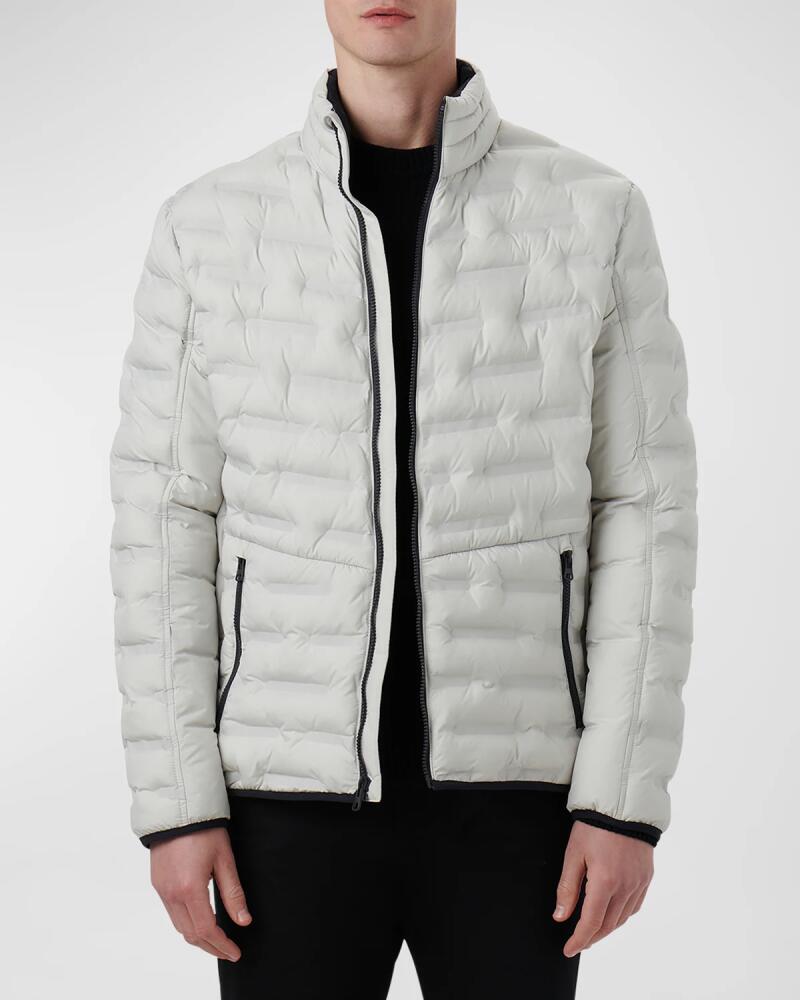 Bugatchi Men's Nylon Quilted Bomber Jacket Cover