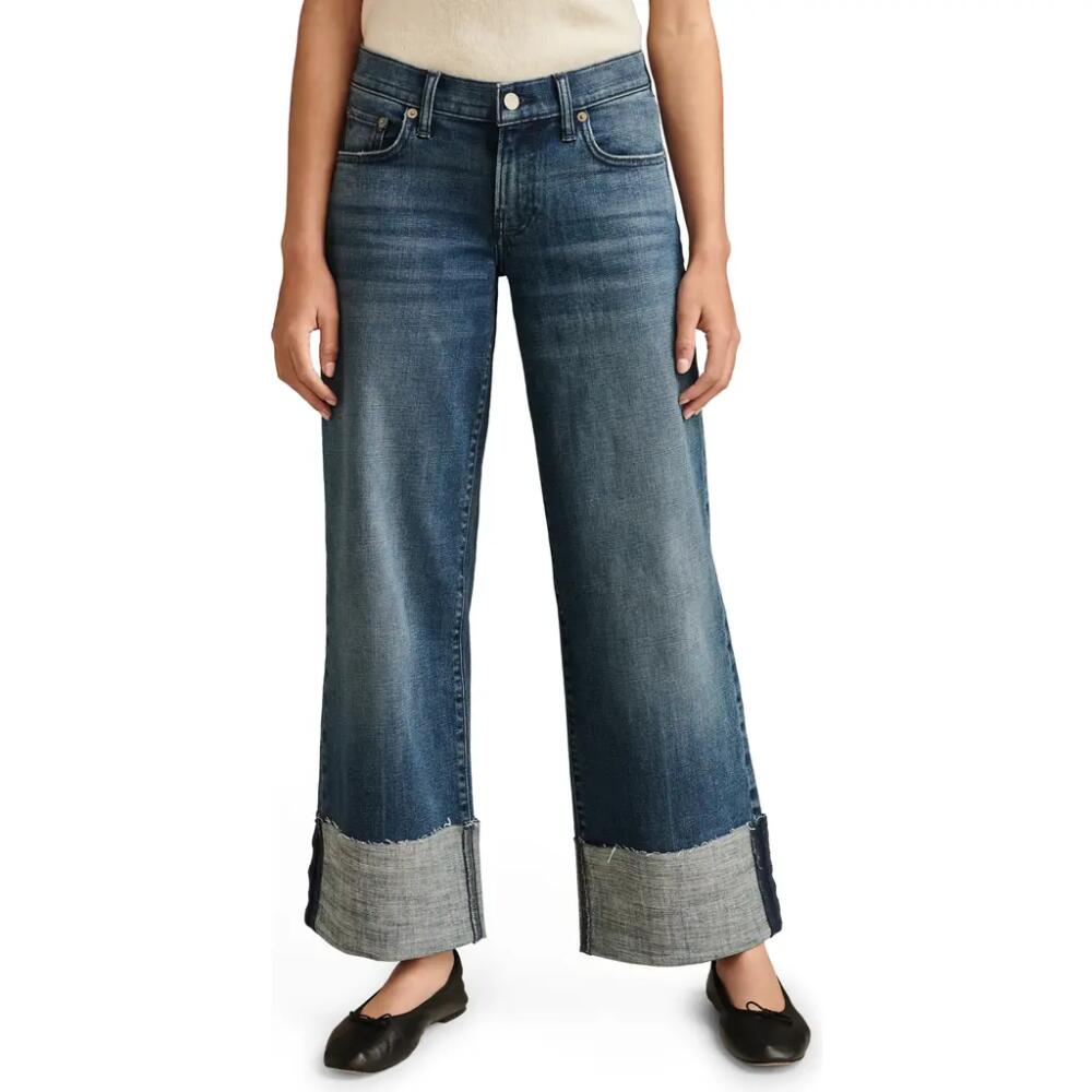 Lucky Brand Lucky Legend Cuffed Wide Leg Jens in Cuffing Season Wash Cover