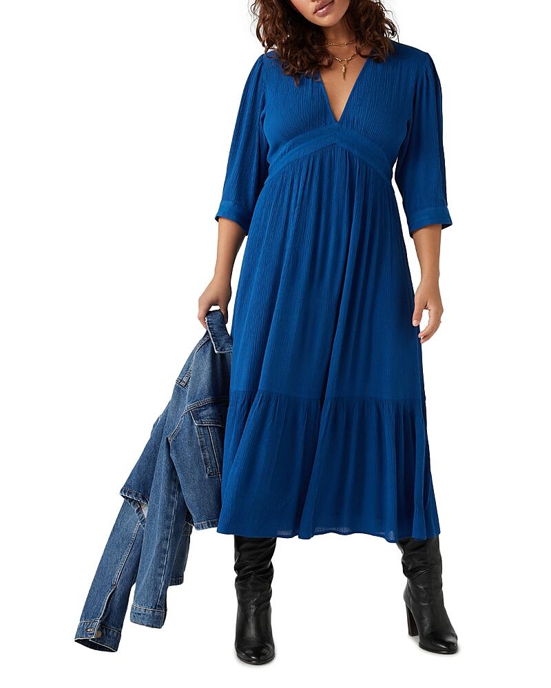 ba & sh Saturne V Neck Midi Dress Cover