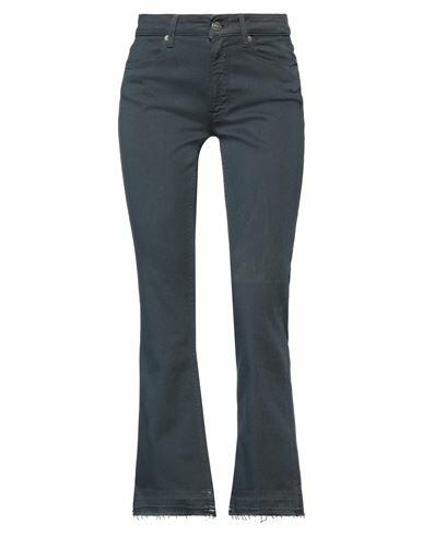 Dondup Woman Jeans Midnight blue Cotton, Elastomultiester, Elastane Cover