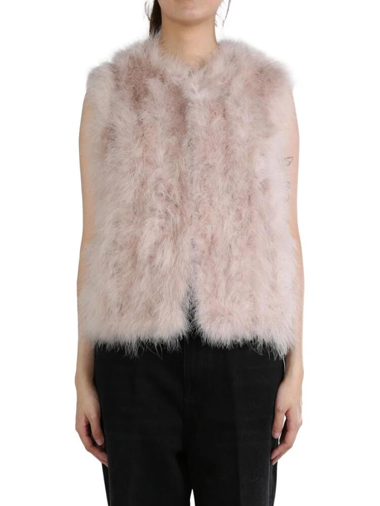 Yves Salomon feather-detail gilet - Neutrals Cover