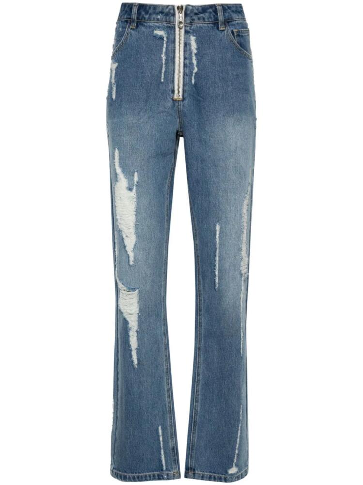 COLE BUXTON distressed straight jeans - Blue Cover