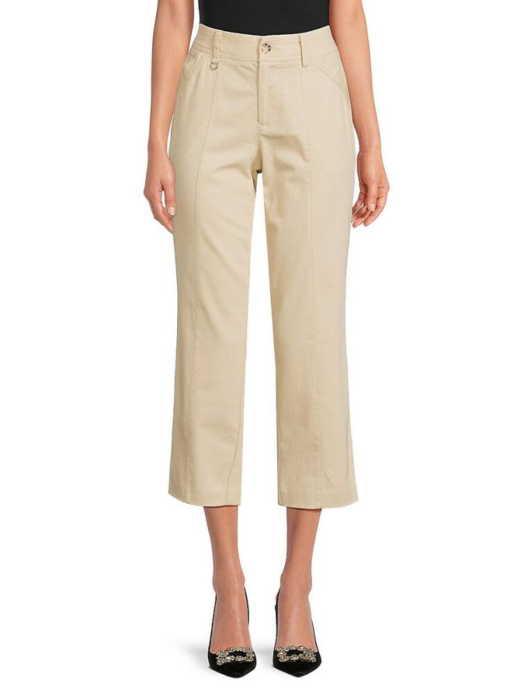 NANETTE nanette lepore Women's Cropped Pants - Soft Beige Cover