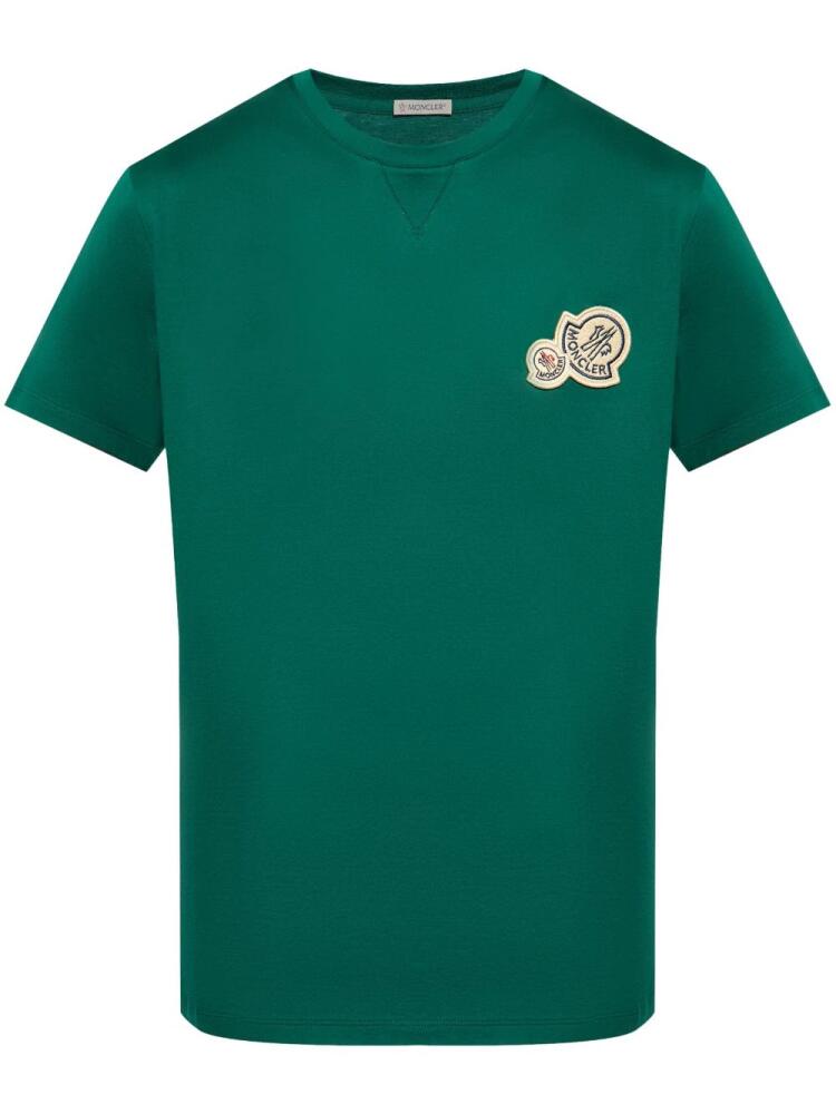 Moncler logo-appliqué cotton T-shirt - Green Cover