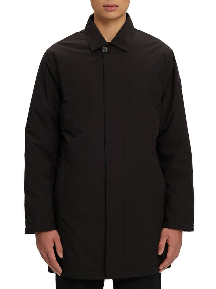 NOIZE Men's Ryo Solid Longline Jacket - Black Cover