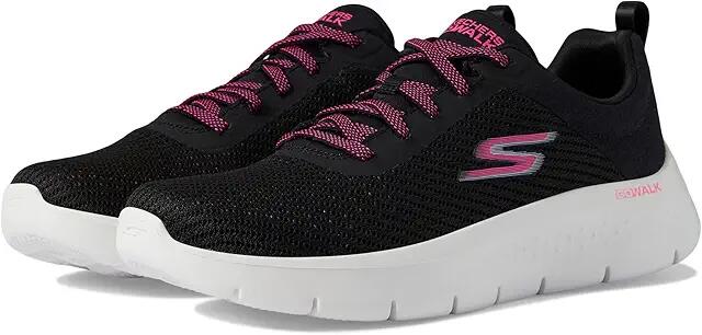 SKECHERS Performance Go Walk Flex - Alani (Black/Hot Pink) Women's Shoes Cover