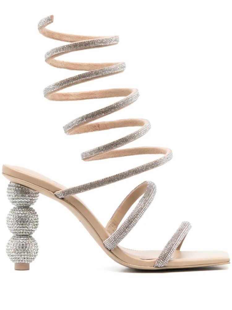 Cult Gaia Lislie spiral-design 102mm sandals - Neutrals Cover