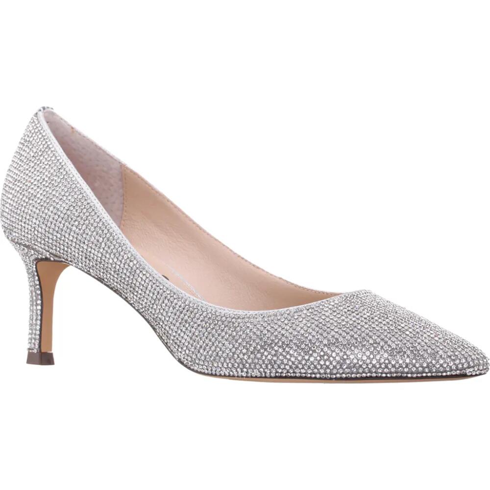 Nina Pointed Toe Pump in True Silver Cover