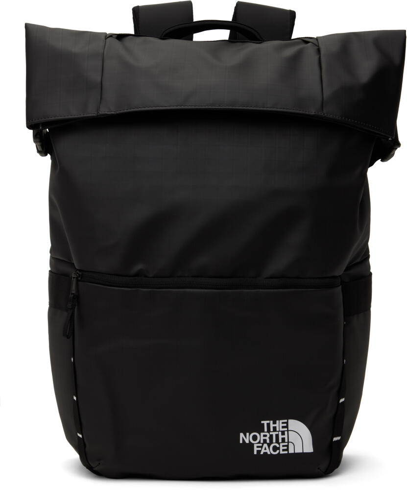 The North Face Black Base Camp Voyager Roll Top Backpack Cover