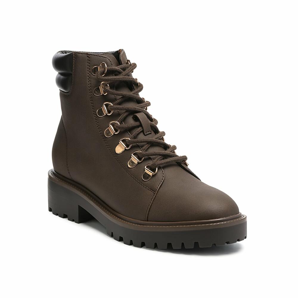 London Rag Shirly Combat Boot | Women's | Dark Brown Cover