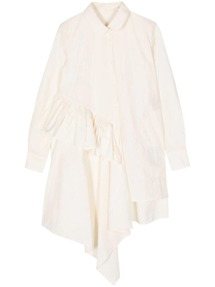 Uma Wang asymmetric cotton shirt - Neutrals Cover