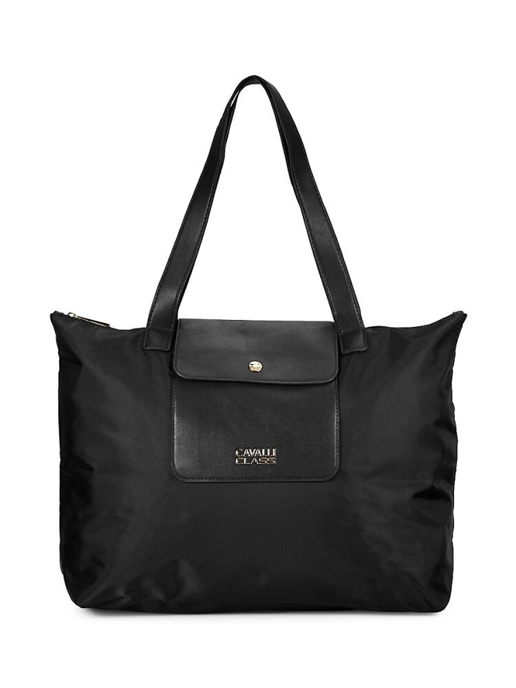 Cavalli Class by Roberto Cavalli Women's Large Logo Tote - Black Cover