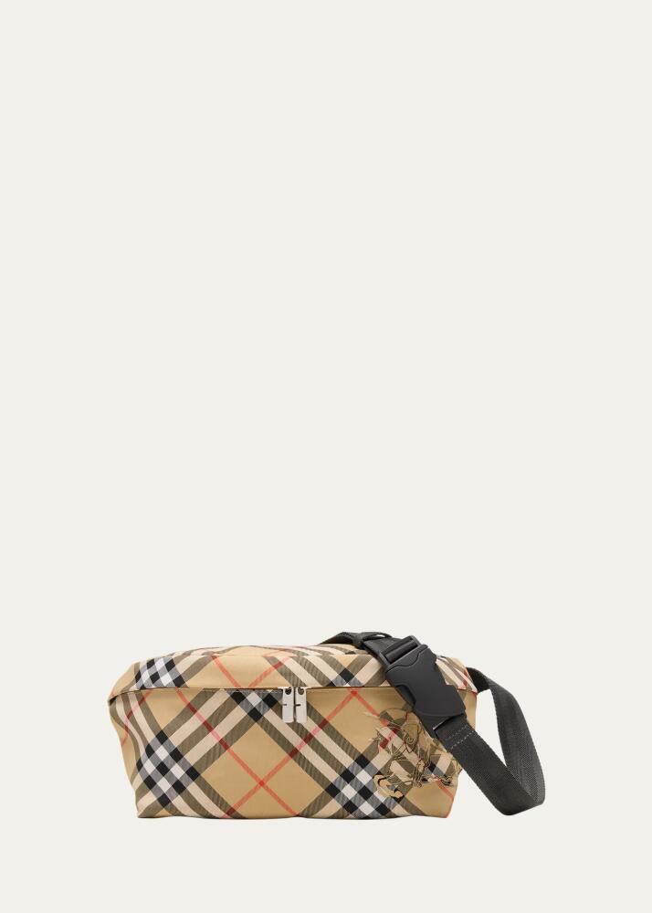 Burberry Men's Essential Check Belt Bag Cover