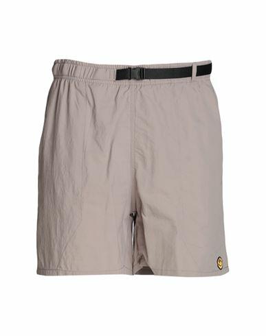 Market Smiley Tech Shorts Man Shorts & Bermuda Shorts Grey Nylon Cover