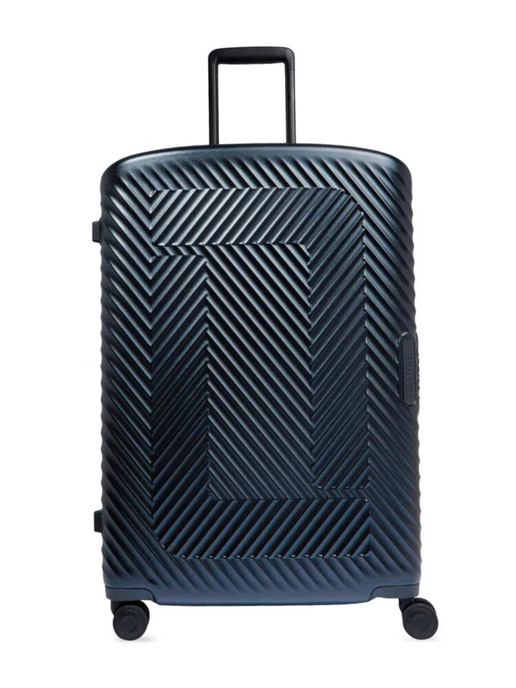 Lancel Atlas logo-embossed suitcase - Blue Cover