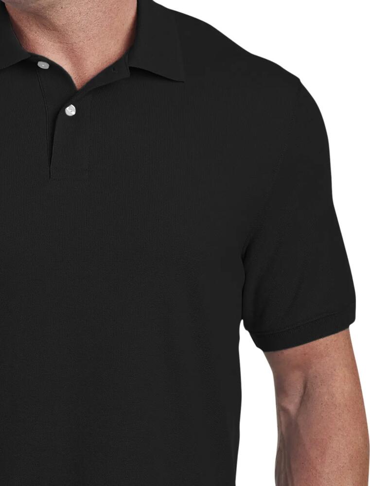 Harbor Bay by DXL Piqué Polo Shirt in Black Cover