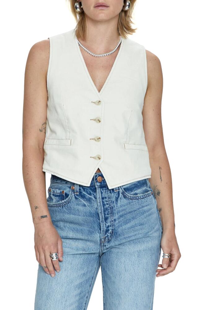 Pistola Vero Button-Up Vest in Ecru Cover