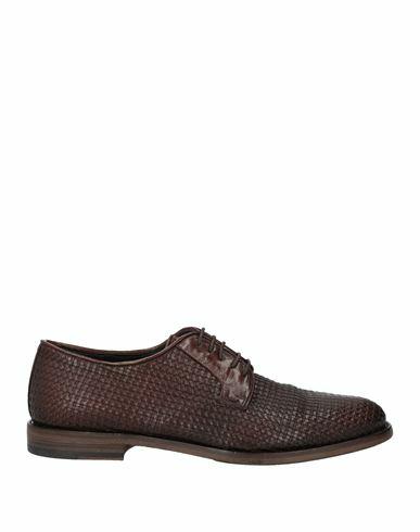 Pantanetti Man Lace-up shoes Dark brown Soft Leather Cover