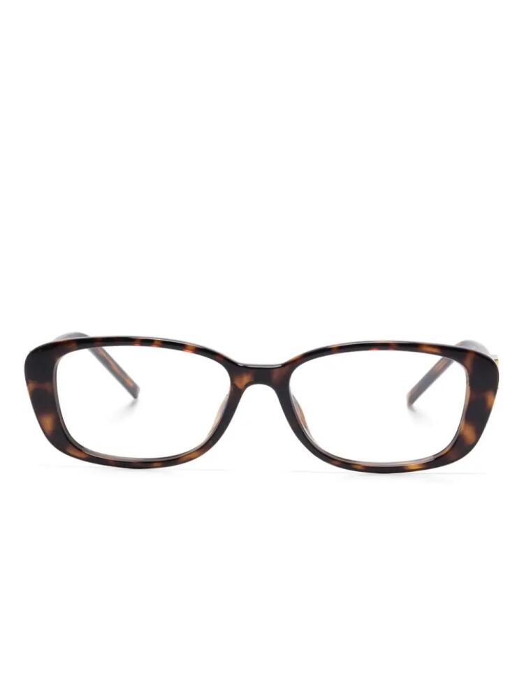 Gucci Eyewear rectangle-frame glasses - Brown Cover